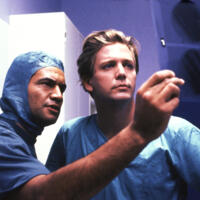 Temuera Morrison as Dr Hone Ropata and Michael Galvin as Dr Chris Warner 1992 (c) South Pacific Pictures (10)